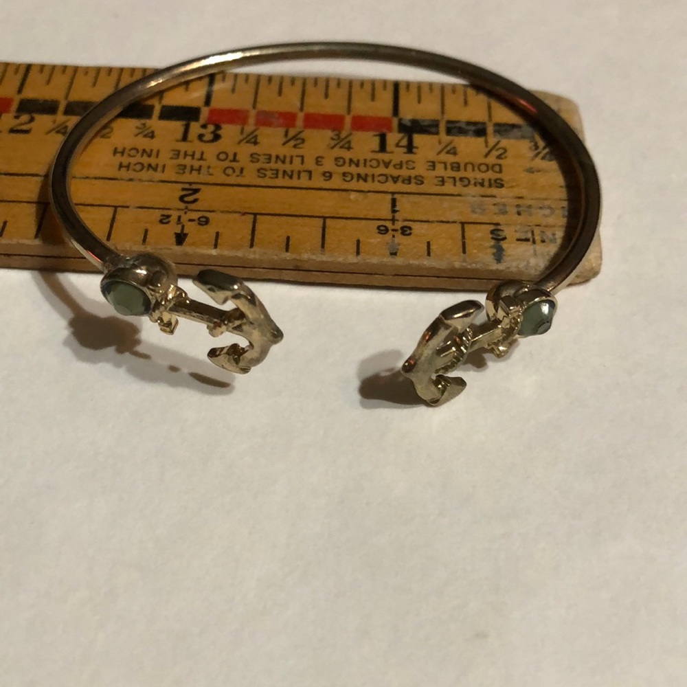 Gold tone Anchor bracelet